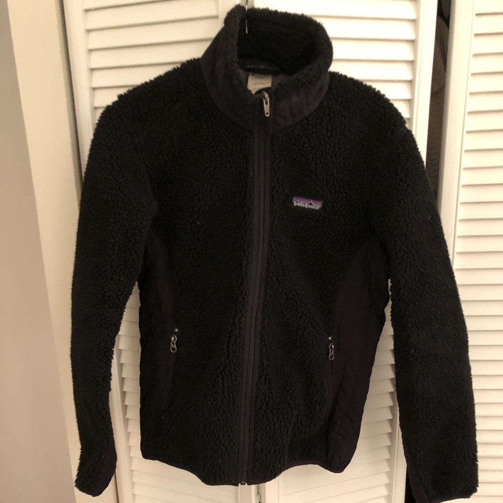 Patagonia Black Zip-Up Fleece Jacket
